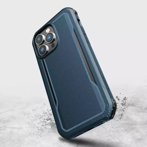 Raptic X-Doria Fort Case iPhone 14 Pro Max with MagSafe armored blue cover 6