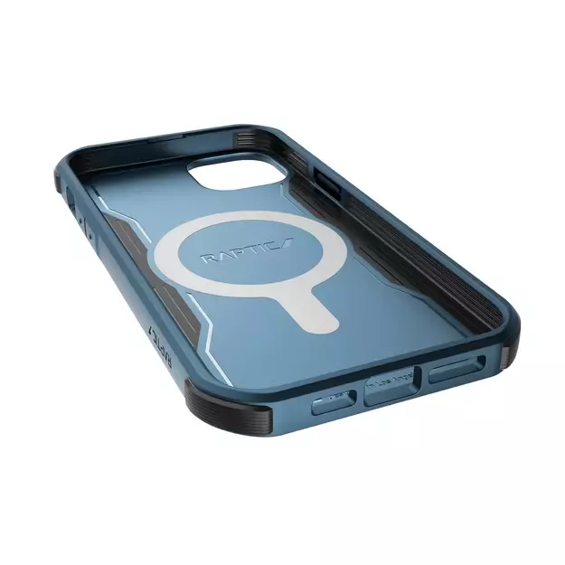 Raptic X-Doria Fort Case iPhone 14 Pro Max with MagSafe armored blue cover 7