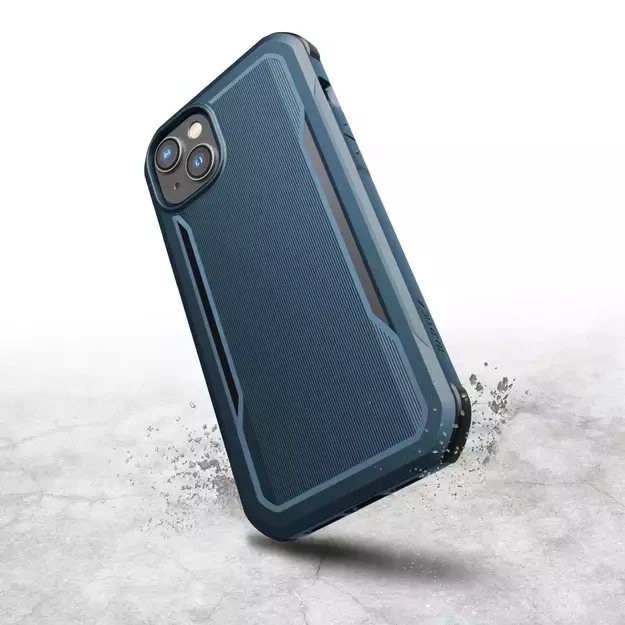 Raptic X-Doria Fort Case iPhone 14 Pro Max with MagSafe armored blue cover 2