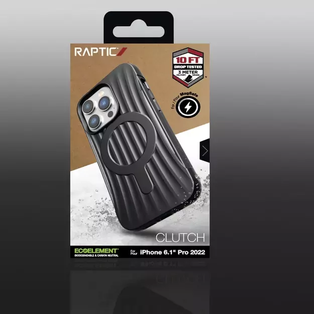 Raptic X-Doria Clutch Case iPhone 14 Pro with MagSafe back cover black 4