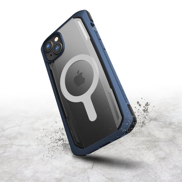 Raptic X-Doria Secure Case for iPhone 14 Pro with MagSafe armored cover blue 4