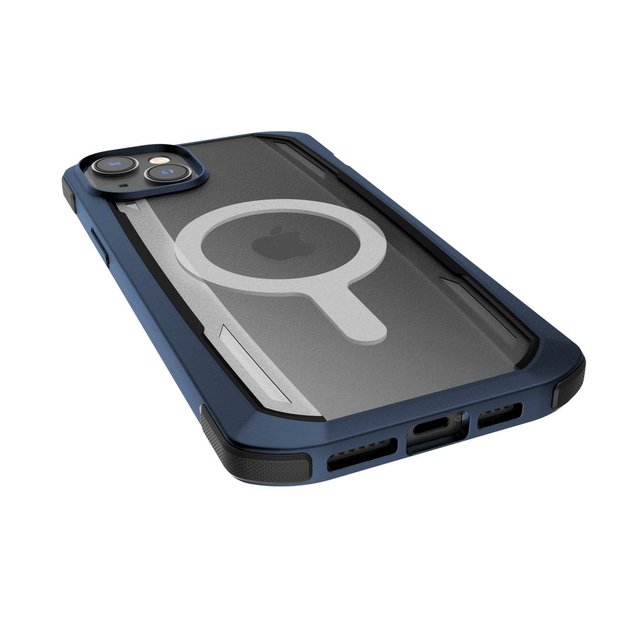 Raptic X-Doria Secure Case for iPhone 14 Pro with MagSafe armored cover blue 6