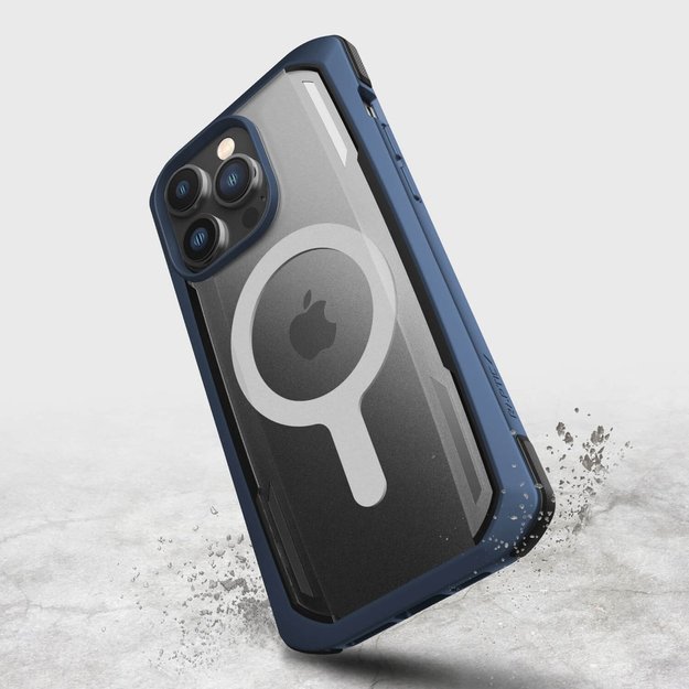 Raptic X-Doria Secure Case for iPhone 14 Pro with MagSafe armored cover blue 8