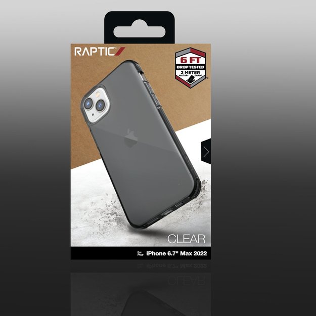 Raptic X-Doria Clear Case iPhone 14 Plus armored cover gray 5