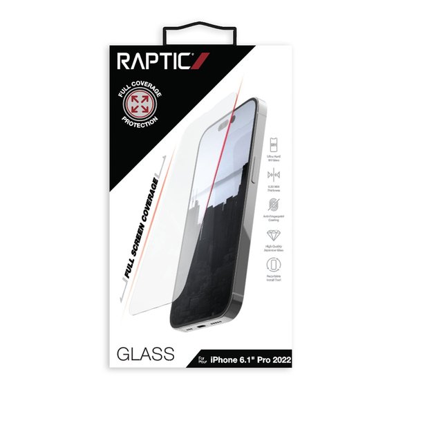 Raptic X-Doria Full Glass iPhone 14 Pro full screen tempered glass 4
