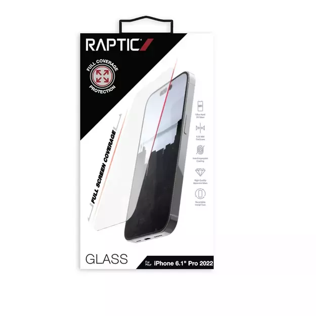 Raptic X-Doria Full Glass iPhone 14 Pro full screen tempered glass 2