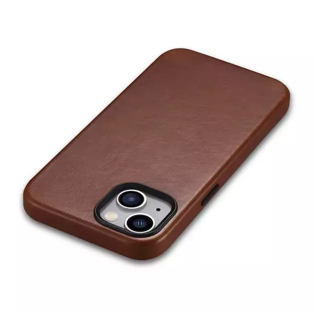 iCarer Oil Wax Premium Leather Case iPhone 14 Plus Magnetic Leather Case with MagSafe Brown (WMI14220703-RB) 20