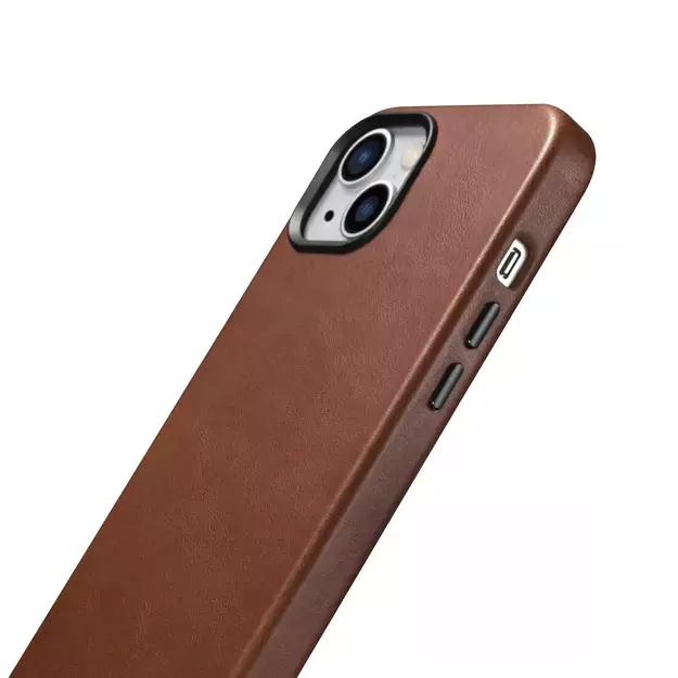 iCarer Oil Wax Premium Leather Case iPhone 14 Plus Magnetic Leather Case with MagSafe Brown (WMI14220703-RB) 21