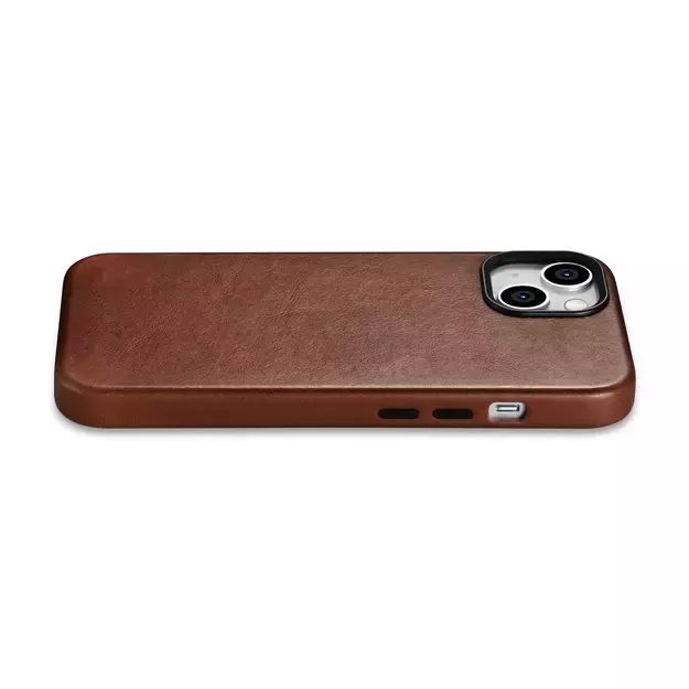iCarer Oil Wax Premium Leather Case iPhone 14 Plus Magnetic Leather Case with MagSafe Brown (WMI14220703-RB) 10