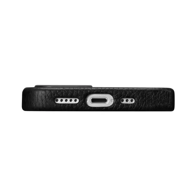 iCarer Litchi Premium Leather Case iPhone 14 Magnetic Leather Case with MagSafe Black (WMI14220709-BK) 10