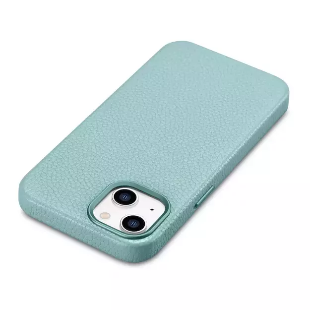 iCarer Litchi Premium Leather Case iPhone 14 Plus Magnetic Leather Case with MagSafe Green (WMI14220711-GN) 10