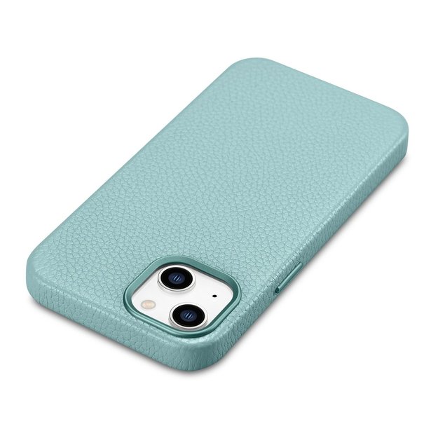 iCarer Litchi Premium Leather Case iPhone 14 Plus Magnetic Leather Case with MagSafe Green (WMI14220711-GN) 31