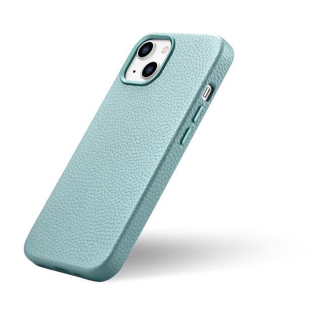 iCarer Litchi Premium Leather Case iPhone 14 Plus Magnetic Leather Case with MagSafe Green (WMI14220711-GN) 29