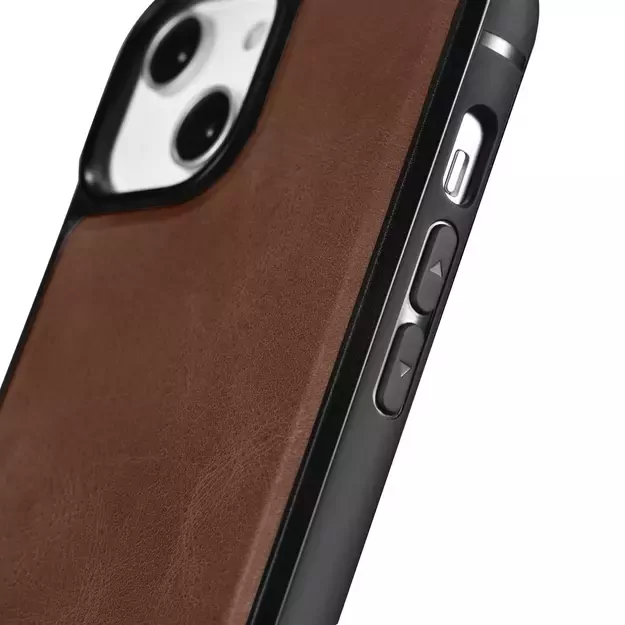 iCarer Leather Oil Wax Genuine Leather Case for iPhone 14 Plus (MagSafe Compatible) Brown (WMI14220719-BN) 17