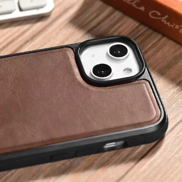 iCarer Leather Oil Wax Genuine Leather Case for iPhone 14 Plus (MagSafe Compatible) Brown (WMI14220719-BN) 20