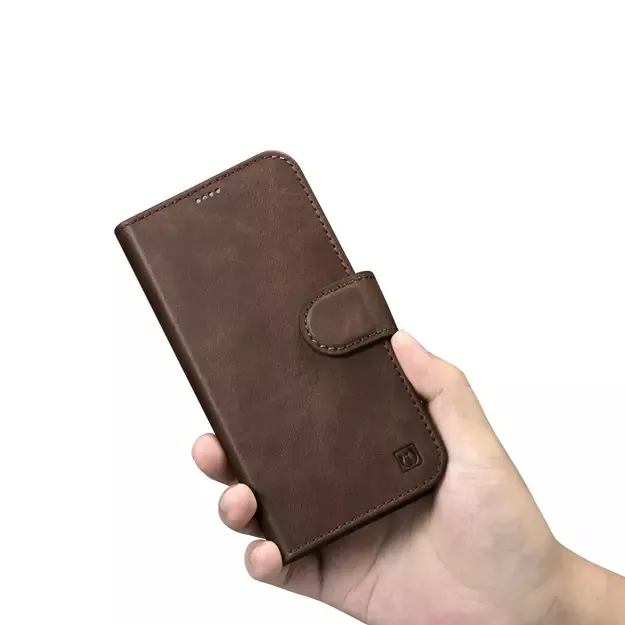 iCarer Oil Wax Wallet Case 2in1 Cover iPhone 14 Pro Anti-RFID Leather Flip Case Brown (WMI14220722-BN) 22