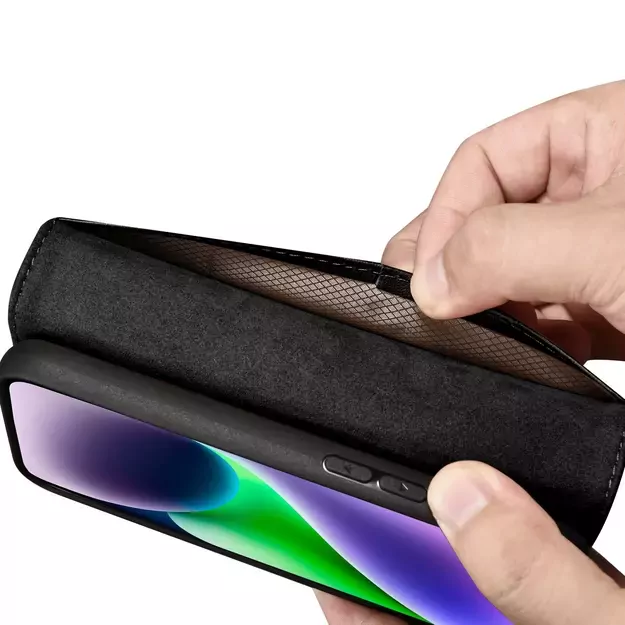 iCarer Wallet Case 2in1 Case iPhone 14 Leather Flip Cover Anti-RFID black (WMI14220725-BK) 23