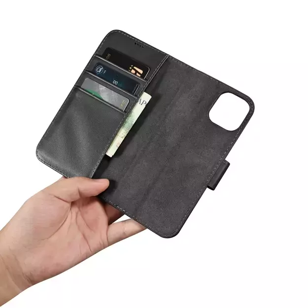 iCarer Wallet Case 2in1 Case iPhone 14 Leather Flip Cover Anti-RFID black (WMI14220725-BK) 27