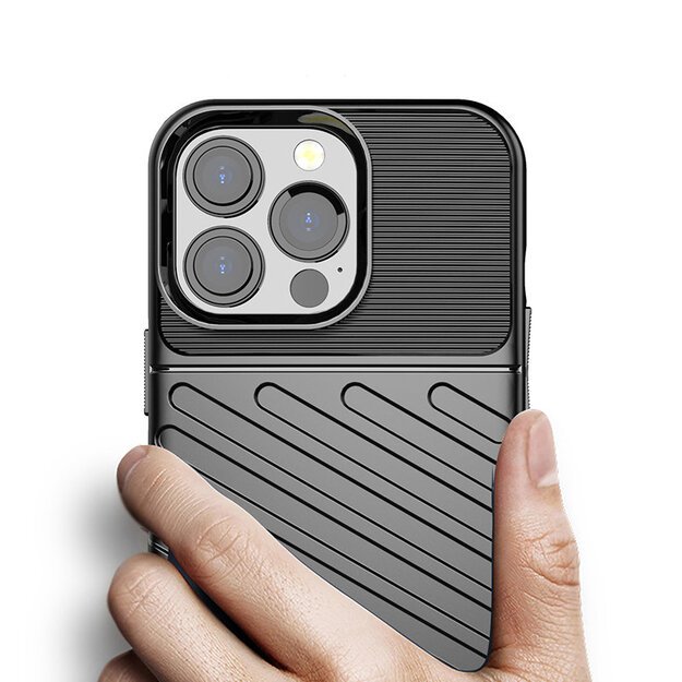 Thunder Case Flexible Tough Rugged Cover TPU Case for iPhone 13 Pro black 14