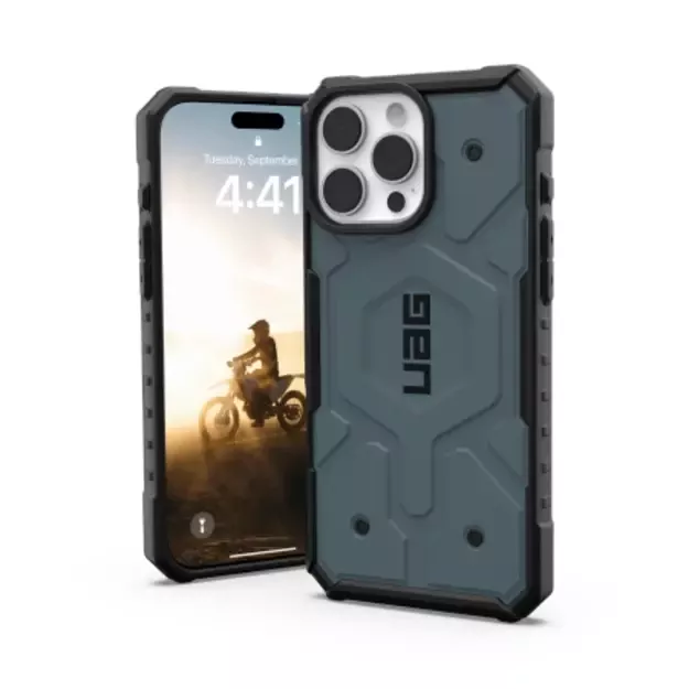 UAG Pathfinder Magsafe iPhone 16 Pro Max Case - Blue 2