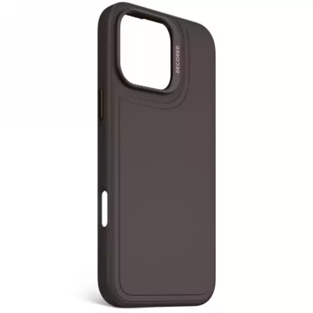 Decoded AntiMicrobial Silicone Stacks Backcover Case with MagSafe for iPhone 16 Pro Max - Black 1