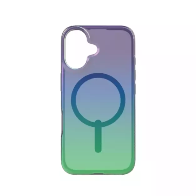 ZAGG Milan Snap Case with MagSafe for iPhone 16 - Green/Purple