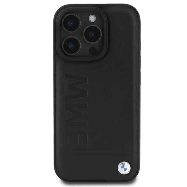 BMW Leather Hot Stamp iPhone 16 Pro Case - Black 11