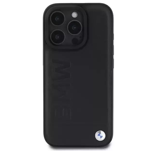 BMW Leather Hot Stamp iPhone 16 Pro Case - Black 12