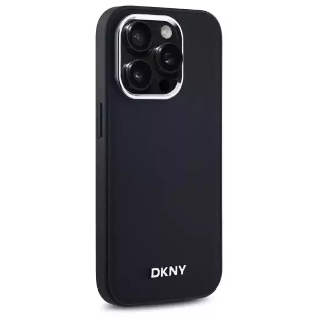 DKNY Plain Logo MagSafe iPhone 14 Pro Case - Black 3