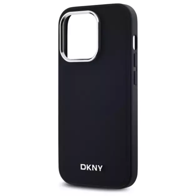 DKNY Plain Logo MagSafe iPhone 14 Pro Case - Black 5