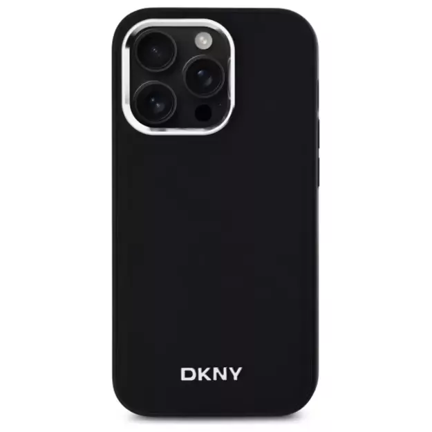 DKNY Plain Logo MagSafe iPhone 14 Pro Case - Black 2