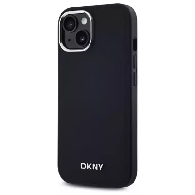 DKNY Plain Logo MagSafe iPhone 15 Case - Black 1