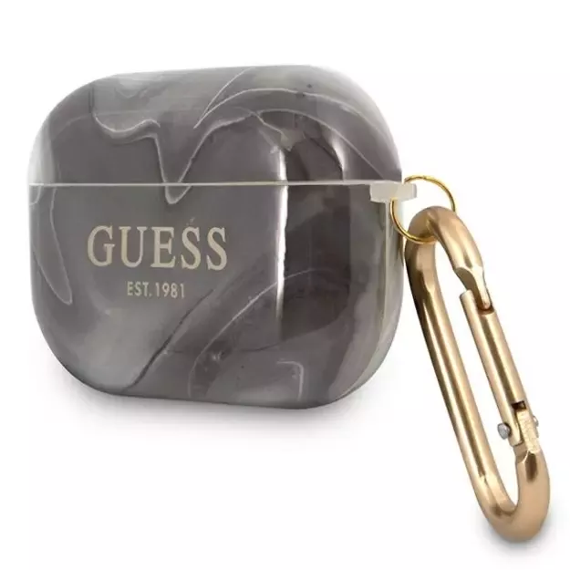 Guess GUAPUNMK AirPods Pro cover black/black Marble Collection 2