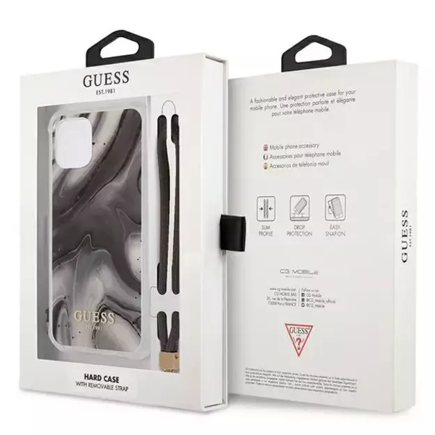 Guess Marble Collection iPhone 12 / iPhone 12 Pro Case - Gray 7