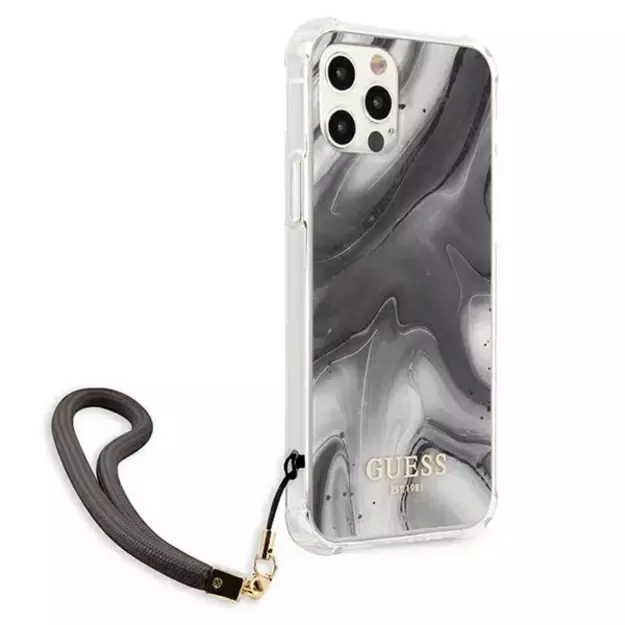 Guess Marble Collection iPhone 12 / iPhone 12 Pro Case - Gray 3