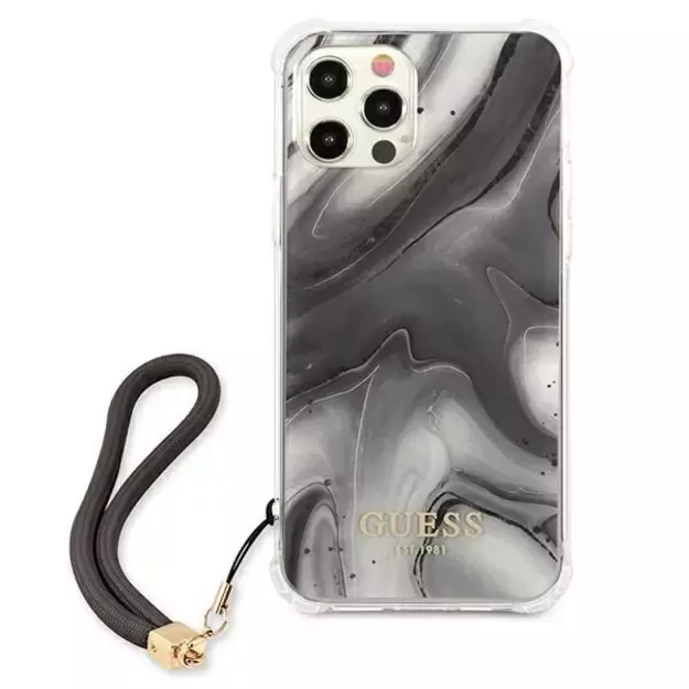 Guess Marble Collection iPhone 12 / iPhone 12 Pro Case - Gray 2