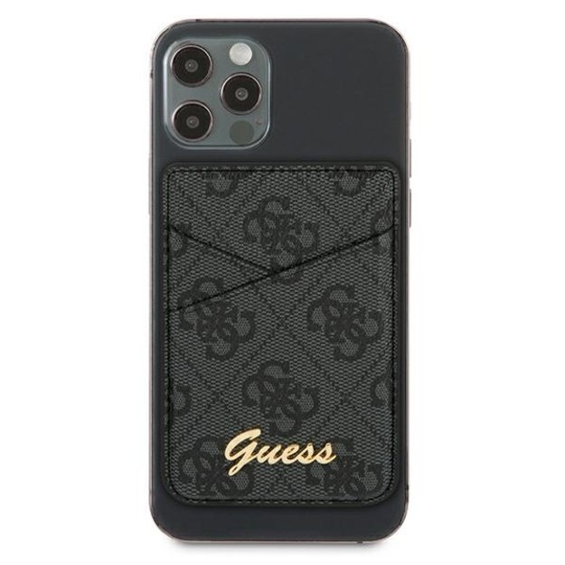 Guess Wallet Card Slot GUWMS4GTLBK MagSafe 4G grey/grey 1