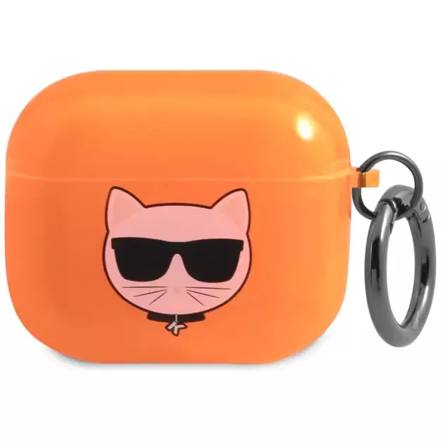 Karl Lagerfeld KLA3UCHFO AirPods 3 cover pomarańczowy/orange Choupette