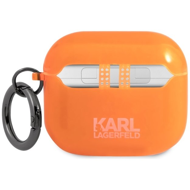 Karl Lagerfeld KLA3UCHFO AirPods 3 cover pomarańczowy/orange Choupette 3