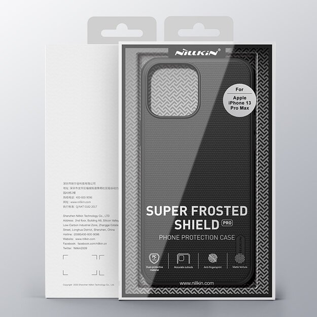 Nillkin Super Frosted Shield reinforced case cover for iPhone 13 Pro Max black 15