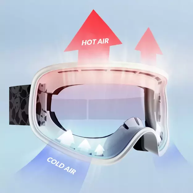Qunature Panda Ski Goggles for Kids - Black/White 6