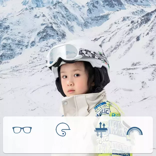 Qunature Panda Ski Goggles for Kids - Black/White 5