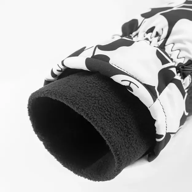 Qunature Panda Heat Transfer Ski Gloves Kids Size S - Black/White 8
