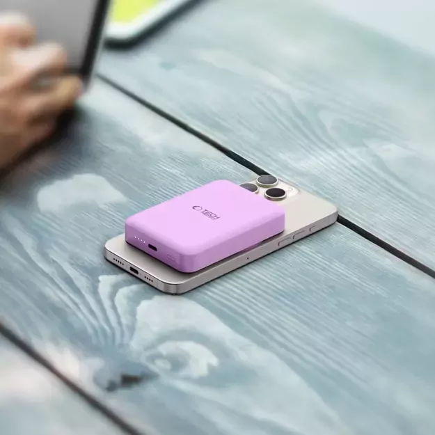 Tech-Protect LifeMag MagSafe PB11 10000mAh Power Bank - Pink 8