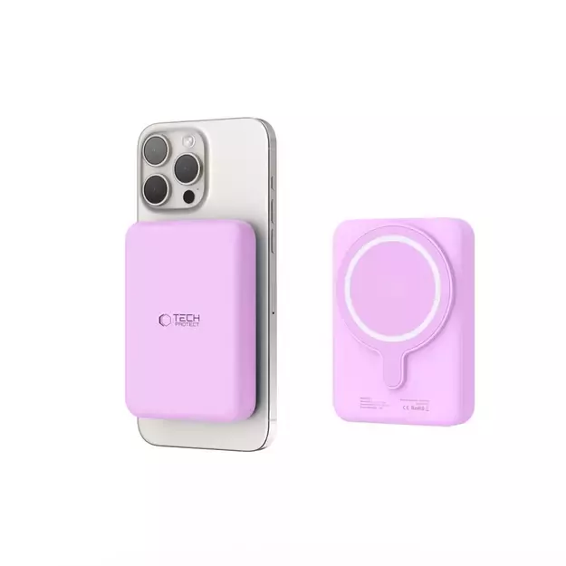 Tech-Protect LifeMag MagSafe PB11 10000mAh Power Bank - Pink 4