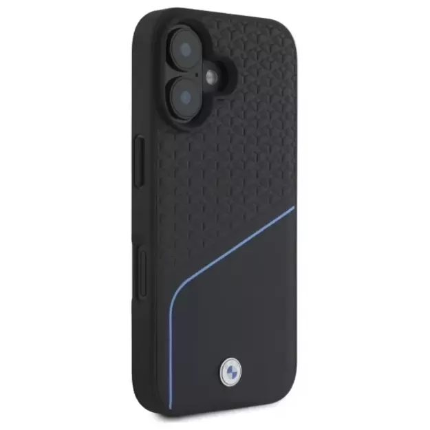 BMW Sign Leather Textured And Line MagSafe iPhone 16 Case - Black 10