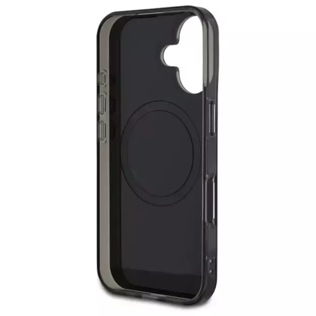 Mercedes MB Double Layer Crossed Lines MagSafe case for iPhone 16 - black 13