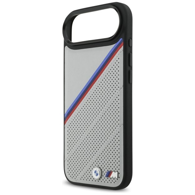 BMW M Tricolor Metal Logo MagSafe Case for iPhone 17 Air - Gray 5