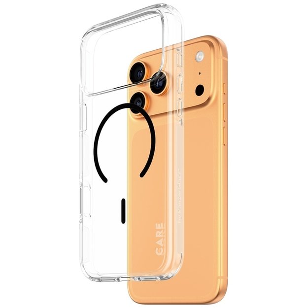 CARE by PanzerGlass Flagship Urban Explorer Case w. Black MagSafe for iPhone 17 Pro Max - Transparent 1