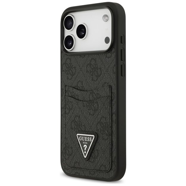 Guess 4G nauble Card Triangle case for iPhone 17 Pro Max - black 1